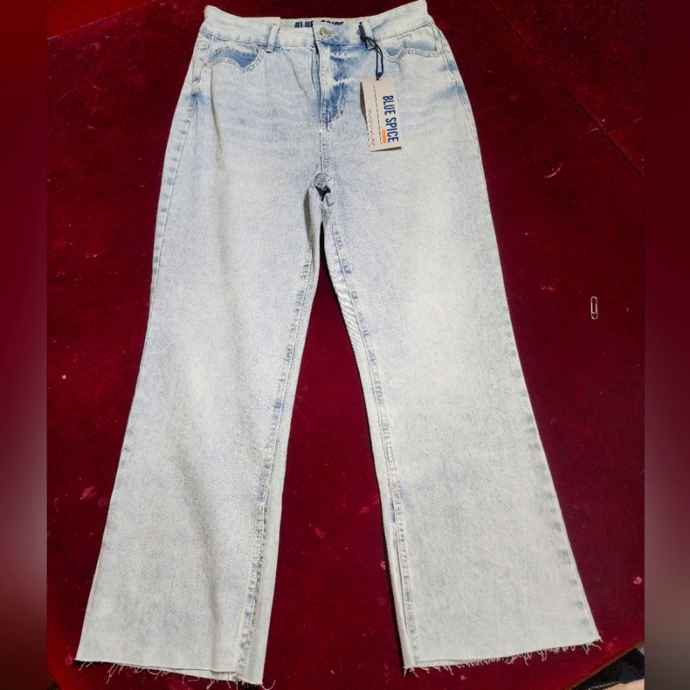 Blue Spice Premium Straight Leg Crop Jeans pants 👖